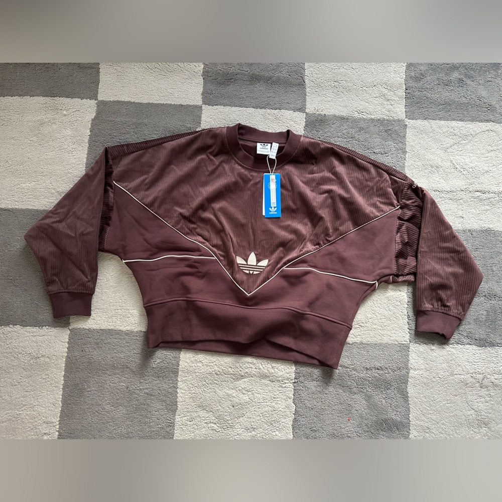 Adidas corduroy sweatshirt brand new with tags